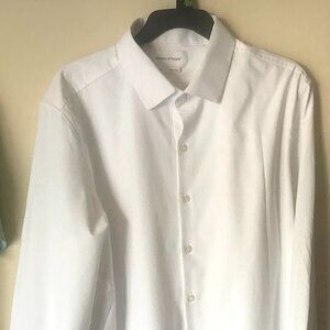 Unisex White Dress Shirt - Size XL